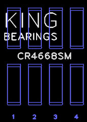 King Engine Bearings Inc CR4668SM0.25 CONNECTING ROD BEARING SET For HYUNDAI G4KE, G4KC