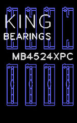 King Engine Bearings Inc MB4524XPC STDX MAIN BEARING SET For NISSAN VR38DETT