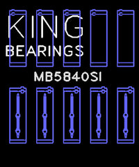 King Engine Bearings Inc MB5840SI0.25 MAIN BEARING SET For CHRYSLER/DODGE GEN III HEMI 5.7, 6.1, 6.4