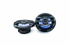Kenwood KFC-1673MRBL 260 Watts Max 4 Ohms 6.5 Inch 2-Way RGB Lightning Marine Power Sports LED Speakers- Black