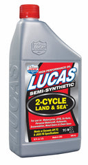 Lucas OIL Semi-Synthetic 2- Cycle Land and Sea Oil (1 QT) 20467