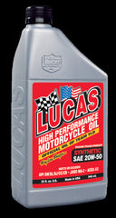 Lucas OIL Synthetic SAE 20W-50 Motorcycle Oil (1 QT) 20702