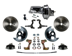 LEED Brakes FC1002-F605 Power Front Disc Kit - 9 in - Adj Valve - Chrome