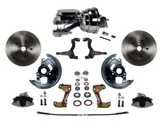 LEED Brakes FC1002-N6B4 Power Front Disc Kit - 8 in - Disc Disc - Chrome