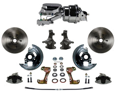 LEED Brakes FC1003-L6B4 Power Front Disc Kit - 7 in - Disc Disc - Chrome