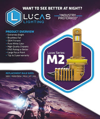 Lucas Lighting,M2-5202 PAIR Single output. Replaces 5201/2,2504,7201/2,9009,H16,P24/W,PS24/N/W