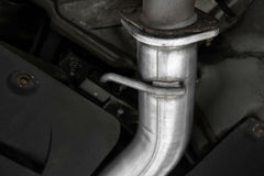 MBRP Exhaust T304 Stainless Steel 3.5" Cat-Back Dual Split Rear Quad Outlet with Carbon Fiber Tips PN. S44073CF