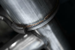 MBRP Exhaust T304 Stainless Steel 3.5" Cat-Back Dual Split Rear Quad Outlet with Carbon Fiber Tips PN. S44073CF