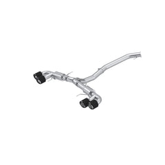 MBRP Exhaust T304 Stainless Steel 3.5" Cat-Back Dual Split Rear Quad Outlet with Carbon Fiber Tips PN. S44073CF