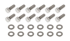 Mr. Gasket 60911G REAR COVER BOLTS - GM LS - SS POL HEX