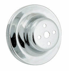 Mr. Gasket 8826 PULLEY,W/P SNGL CRV SBF CHRM