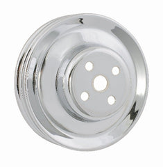 Mr. Gasket 8831 PULLEY,W/P DBL GRV SBF CHRM