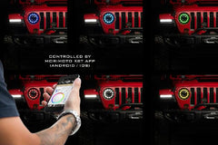 Morimoto Super7 RGBW Halo System: Jeep JL/JT (18-24) LF479