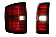 Morimoto XB LED Tail Lights: Chevrolet Silverado (14-19 / Red Lens / Set) LF728
