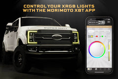 Morimoto XRGB HEADS SUPER DUTY 17 19 RGB DRL SET LF777