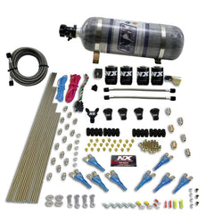 Nitrous Express Pro-shk/gas (200, 300, 400, 500, 600HP) 4 Solenoids with Composite Bottle 92006-12