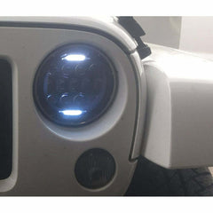 ODX JEEP SEALED BEAM CONVERSION 7 inch BLACK LEDSB7BK