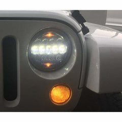ODX JEEP SEALED BEAM CONVERSION 7 inch BLACK LEDSB7BK