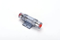ORION MINI ANL FUSE HOLDER 4/8 GAUGE IN/OUT WITH ADAPTOR AND 80A FUSE INCLUDED NICKEL FINISH FHMF80