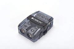 ORION MINI ANL POWER DISTRIBUTION BLOCK THREE 0/2 IN AND TWO 2/4 GAUGE OUPUT NICKEL FINISH WITH 2
100A MINI ANL FUSE OWFHM30204