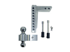 Pacbrake Ball Mount 2 Inch Shank 8 Inch Drop Chrome HP10598-1