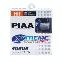 PIAA 11655 H1 Xtreme White Plus Twin Pack Halogen Bulbs