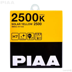 PIAA 22-13407 H7 Solar Yellow Twin Pack - 2500K - 12V 55W