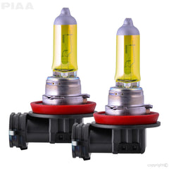 PIAA 22-13411 H11 Solar Yellow Twin Pack - 2500K - 12V 55W