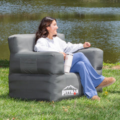 Pittman Outdoors Inflatable Chair with Built-in Pump PPI-AIR_CHAIR