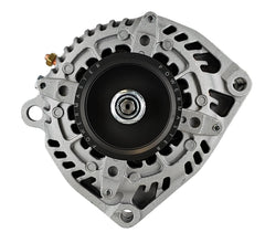 Powermaster 245 Amp Denso Alternator, 3 in. 6-Groove Underdrive Pulley, 2-Pin OE Hookup, Natural Finish 485503