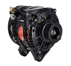 Powermaster 245 Amp Denso Alternator, 6-Groove Pulley, Black Finish 51532
