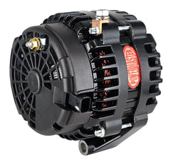 Powermaster 220 Amp AD244 Alternator for GM, 3 in. 6-Groove Underdrive Pulley, 2-Pin OE Hookup, Black Finish 583023