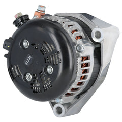 Powermaster 245 Amp Denso Alternator, Decoupler Pulley, Polished Finish 61794