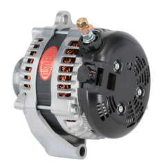 Powermaster 245 Amp Denso Alternator, 6-Groove Pulley, 1-Wire, Polished Finish 68550-1