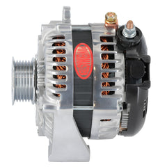 Powermaster 245 Amp Denso Alternator, 6-Groove Pulley, 1-Wire, Polished Finish 68550-1