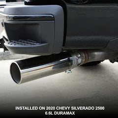 PPE Diesel 2015-2023 GM 6.6L Duramax 304 Stainless Steel Exhaust Tip (Black) 117025020