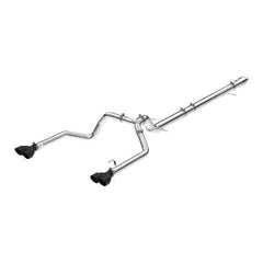 PPE Diesel 20-22 GM 3.0L Duramax 304 Stainless Steel DPF-Back Performance Exhaust Kit - Dual Exit-Polished Tubes, Black Ceramic Coated Tips 117063020
