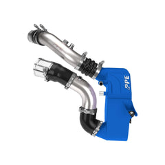 PPE Diesel 2011-2026 Ford 6.7L Power Stroke Air-to-Water Intercooler Kit with Brushed Charge Pipes - Blue Intercooler 315045222