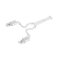 PPE Diesel 18-23 Ford Mustang GT Cat-Back Active Exhaust-Polished Tubes 317660030