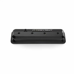 Proform Valve Covers SBC Gen 2 Tall Alum Raised Bowtie Emblems Liquid Black PN. 141-847