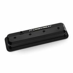 Proform Valve Covers SBC Gen 2 Tall Alum Raised Bowtie Emblems Liquid Black PN. 141-847
