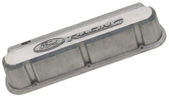 PROFORM 302-146 Valve Covers; Slant-Edge Tall; Alum.; Unfinished with Raised Ford Logo; SB Ford