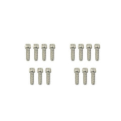 Top Street Performance JM8092-8CA Aluminum Tall Fabricated Valve Cover Short Bolt, w/ Breather Hole, Clear Anodize