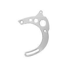 Top Street Performance JM9114C Billet Alum Alternator Bracket - Ford Bb, Passenger Side, Low Mount, Chrome