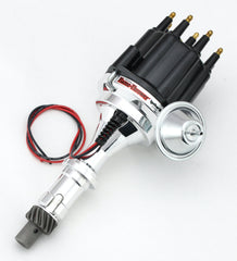 PerTronix D120710 D120710 Elec Dist Billet Pontiac V8 w/Ignitor II Vac Adv. Black Male Cap
