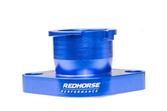 Redhorse Performance 4910-426-1 Aluminum Filler Neck Chevrolet - Chrysler All Straight Engine - Blue