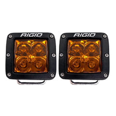 RIGID Industries D-Series PRO Spot Lights with Amber PRO Lens, Pair 20252