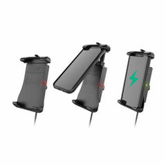 RAM Black Quick-Grip Waterproof Wireless with Motorcycle Hardwire Charger