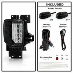 Spyder Auto GMC Sierra 2500HD 3500HD 2020-2022 OEM Full LED Fog Lights W/Universal Switch 9051173
