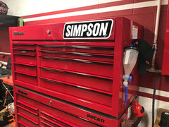 Simpson Motorcycle Sign Merchandiser PN. SIGNMOTO